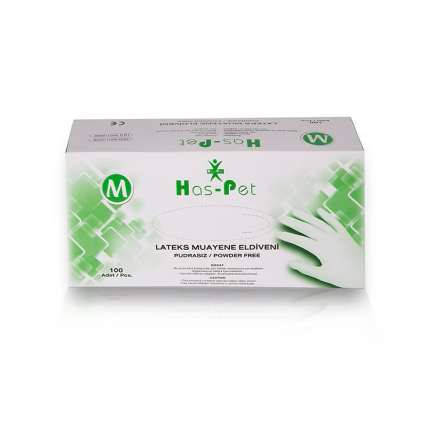 Haspet Lateks Muayene Eldiveni – Pudrasız,Yumuşak ve Dayanıklı Medium